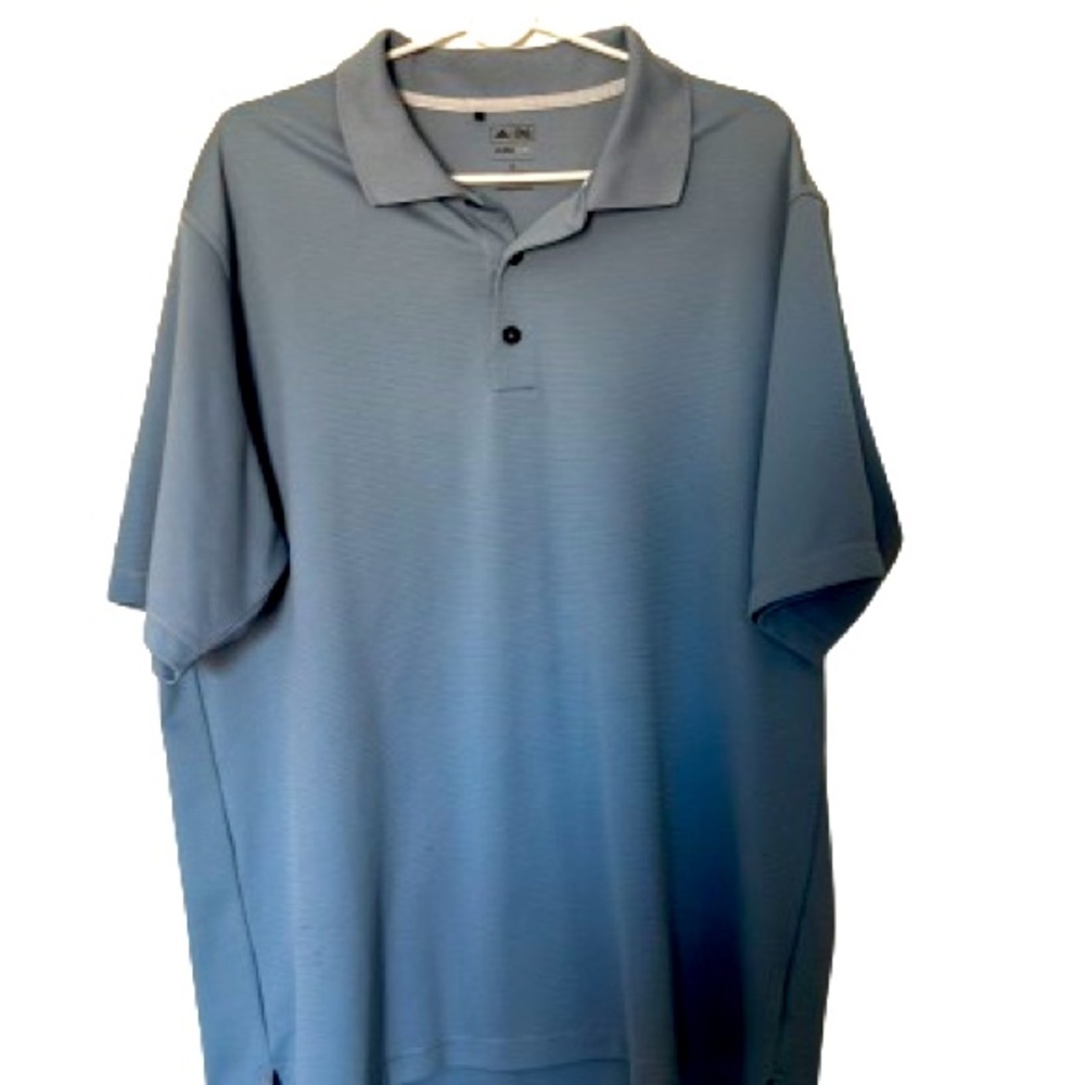 MENS ADIDAS GOLF DUSTY BLUE POLO SHIRT SIZE XL